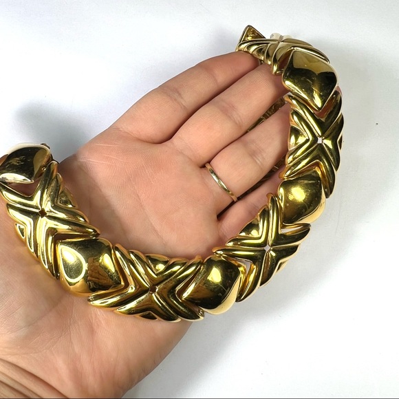 Super Nice Vintage Givenchy Gold Choker - Picture 6 of 8